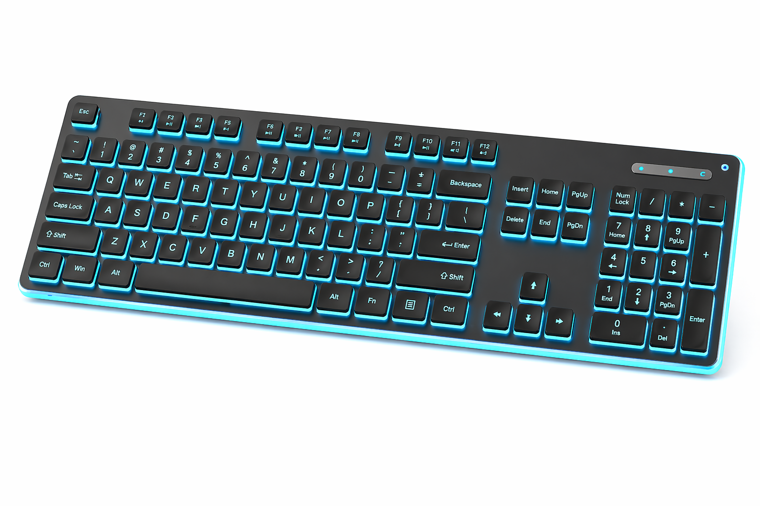 UltraSlim Pro K1 – Wired Mechanical Touch Keyboard, Silent Gaming & Office Use