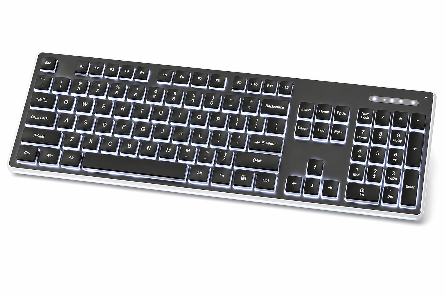 UltraSlim Pro K1 – Wired Mechanical Touch Keyboard, Silent Gaming & Office Use
