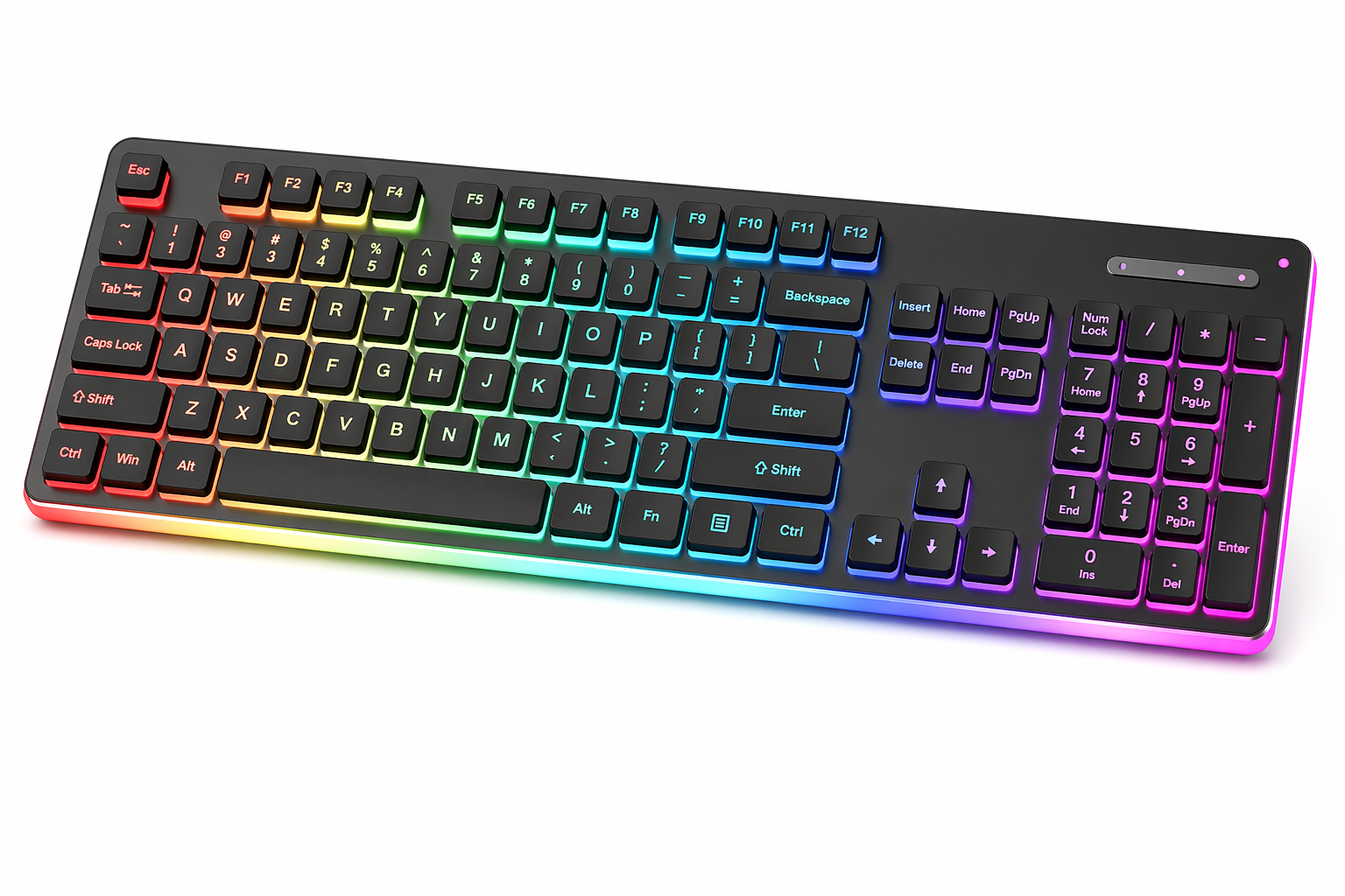 UltraSlim Pro K1 – Wired Mechanical Touch Keyboard, Silent Gaming & Office Use