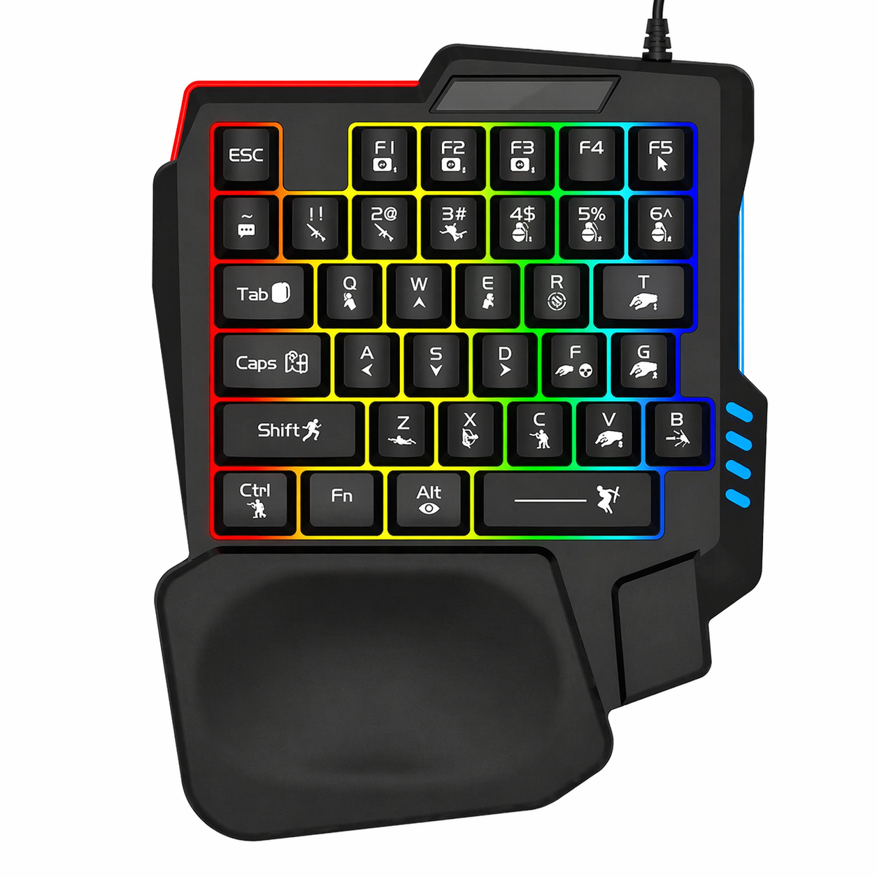 PhantomGrip K1 – One-Handed Mechanical Gaming Keypad