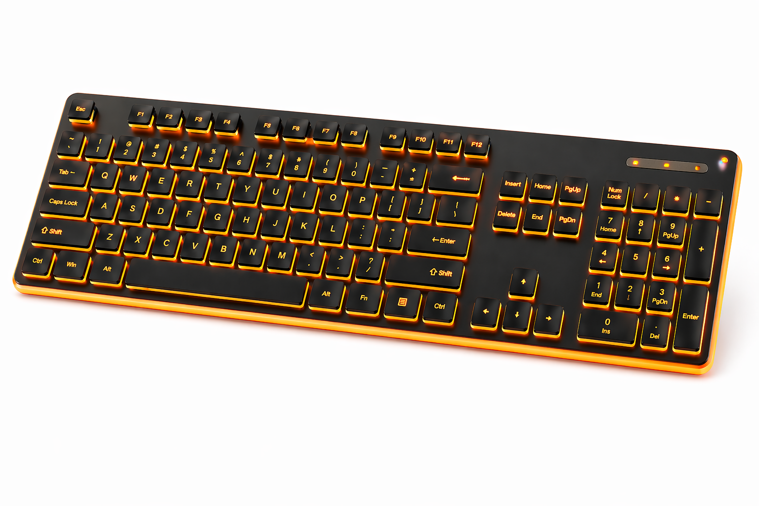 UltraSlim Pro K1 – Wired Mechanical Touch Keyboard, Silent Gaming & Office Use