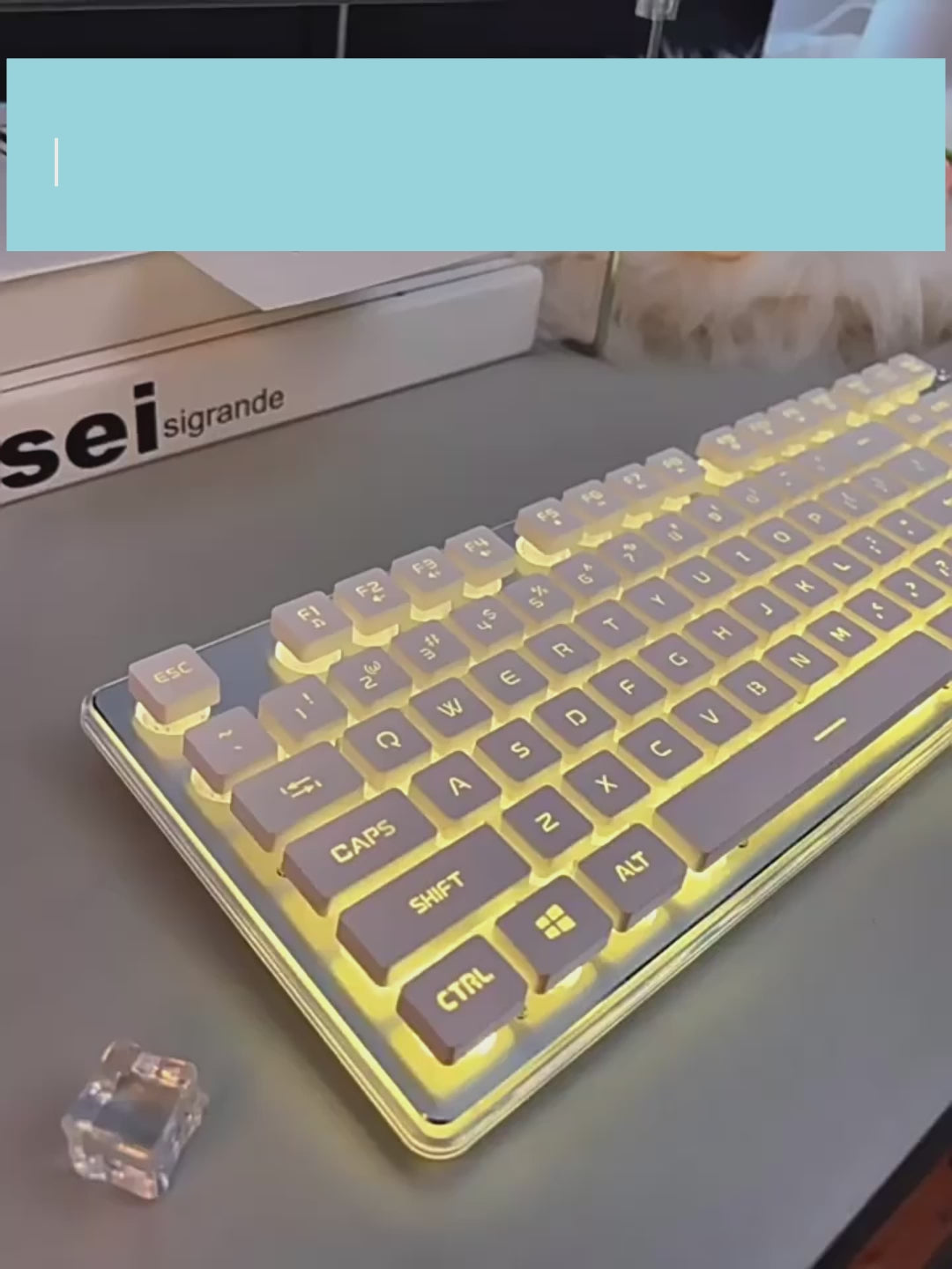 UltraSlim Pro K1 – Wired Mechanical Touch Keyboard, Silent Gaming & Office Use