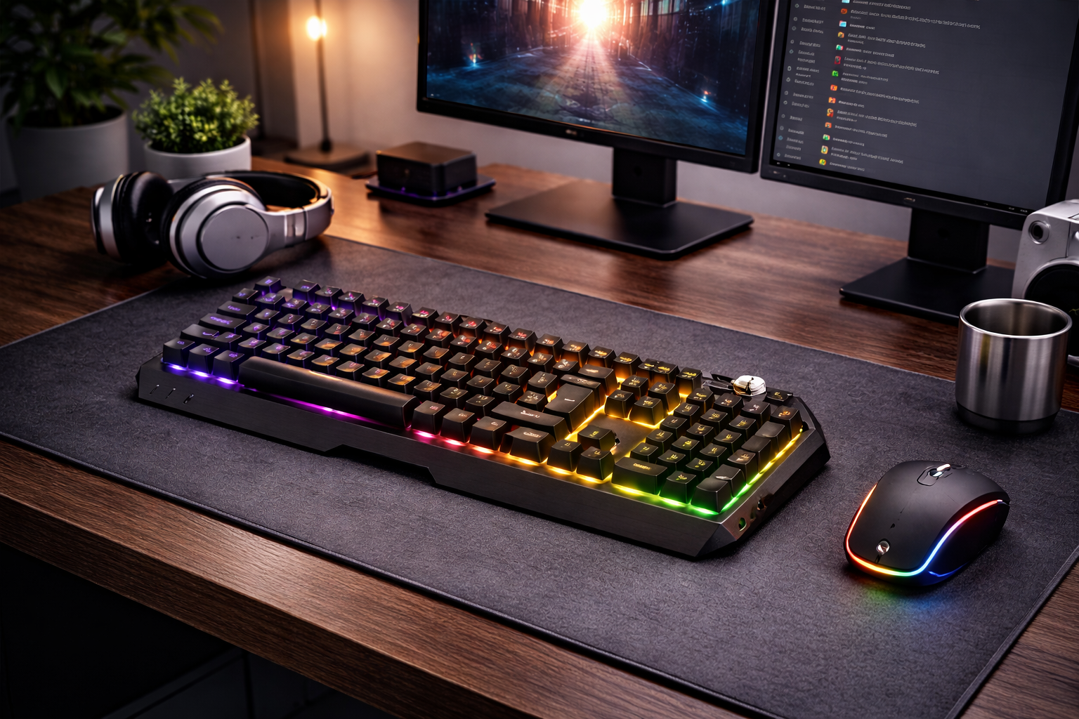 ObsidianRGB K1 – Black Mechanical Keyboard with RGB Backlight